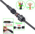 Waterproof Connectors 3 Wire, 16AWG Male Female Plug LED Connector with M16 Electrical Cable Connector,IP68 20CM Extension Cable for Car, Truck, B...