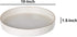 Benjara Sturdy Wooden Round Tray, White...