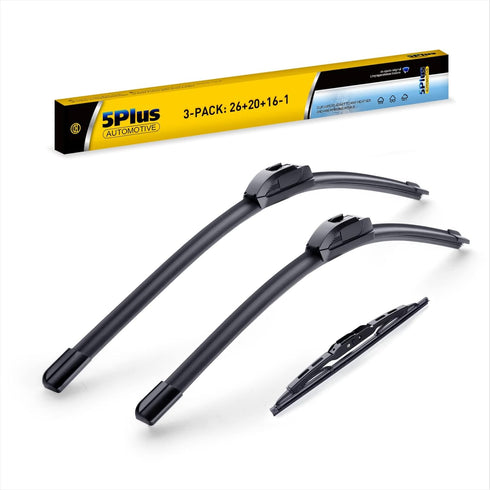 3 Wipers 26"/20"/16" Replacement For Dodge Grand Caravan 2019-2008 (Set of 3), 26 Inch+20 Inch Windshield Wiper Blades with 16 Inch Rear Wiper Bla...