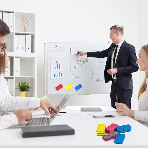 White Board Erasers, Magnetic Dry Erase Erasers, 9 Pack, Assorted, Dry Erase Board Erasers, Magnetic Whiteboard Eraser, Dry Erasers Whiteboard Era...