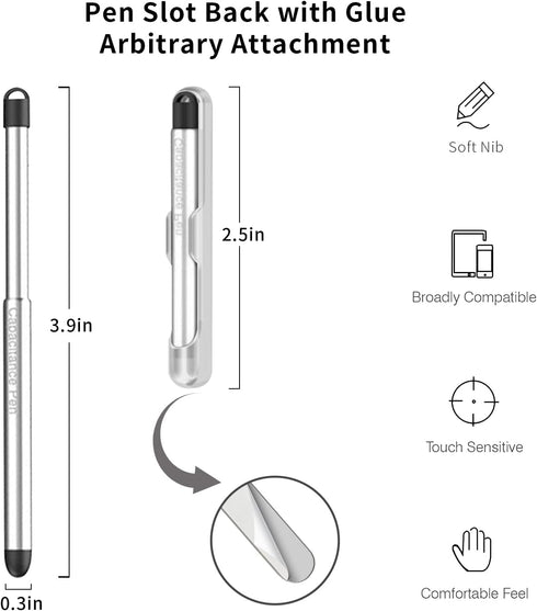 Stylus Pens with Pen Slot for Touch Screens, High Precision Capacitive Universal Stylus for iPad iPhone Tablets Samsung Galaxy All Touch Screen De...