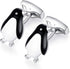 HONEY BEAR Penguin Cufflinks for Mens Business Wedding Gift Black and White...