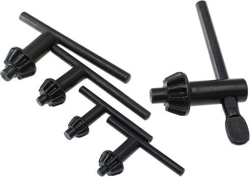 5 Sizes Drill Chuck Key Wrench Steel Electric Drill Clamping Tool (Chuck Diameter: 3/4" / 5/8" / 1/2" / 3/8" / 1/4")...