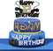 Video Game Happy 12th Birthday Cake Topper,12 Year Old Boy and Kids Video Game Themed Birthday Decoration?Game Controllers Cake Decorations?Game O...