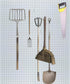31 Pieces 4 Inch Silver Pegboard Hooks Heavy Duty Pegs Pegboard Accessories for 1/4 in and 1/8 in Peg Boards in Garages, Tool Sheds, Basements etc...