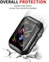 Smiling Case Compatible with Apple Watch SE 2 (2024)/SE/Series 6/5/4 44mm with Built in Tempered Glass Screen Protector,Overall Protective Hard PC...