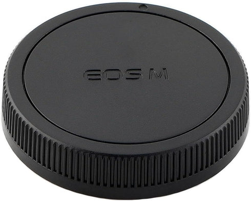 2 Pack Rear Lens Cap and Camera Body Cap Cover Kit for Canon EOS M200 M100 M50 M50 Mark II M10 M5 M6 M6 Mark II M3 M2 M and More EF-M Mount Mirror...