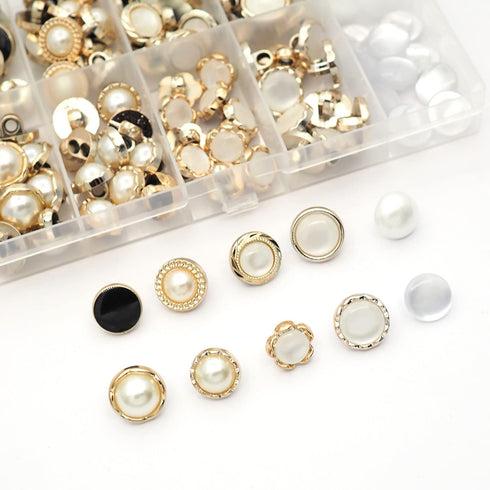10 Stylish Resin Button Suits Sewing Button for Crafting, Sewing Replacement, Knitting Sweaters Handmade Crafts It's stored in a Plastic Box(11mm?...