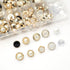 10 Stylish Resin Button Suits Sewing Button for Crafting, Sewing Replacement, Knitting Sweaters Handmade Crafts It's stored in a Plastic Box(11mm?...