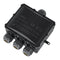 IP68 Waterproof Junction Box, 4-Way Outdoor Cable Connectors with 4 Cable M25 Gland Wire Connector Electrical Junction Box for 4-14 mm Diameter Ca...