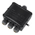IP68 Waterproof Junction Box, 4-Way Outdoor Cable Connectors with 4 Cable M25 Gland Wire Connector Electrical Junction Box for 4-14 mm Diameter Ca...