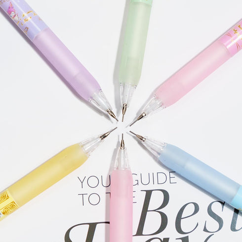 6 Pcs Cartoon Mechanical Pencils Melody Anime Black Pencil 0.5/0.7mm Kitty Kawaii Office School Supplies Cute Cat Stationery with 1 Lead Refill Se...