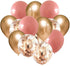 Boho Rainbow Party Decorations/Boho Balloons Birthday Balloons for Women Rose Gold Cherry Pink/Rose Gold 2025 Cherry Pink of 15pcs...