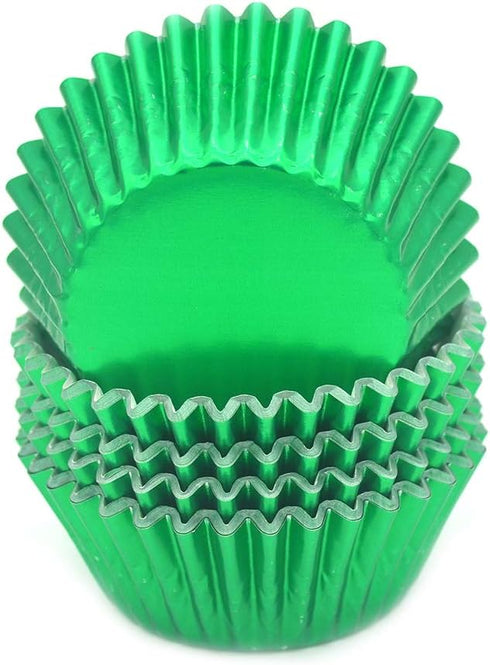 Standard Green Foil Cupcake Liners Muffin Baking Cups for Party and More, 100-Count...