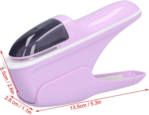 Stapler, paper stapler without staples, Desk Stapler Staple Free Stapler Environmentally Friendly ABS Stapler Safe for Office Documents (Purple)...