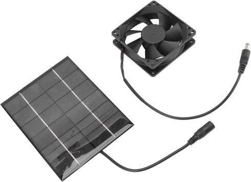 Solar Panel Fan Kit, Mini Solar Powered Exhaust Fan, Heat Dissipation Tool for Greenhouse, Chicken Coops, Sheds, and Windows...