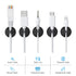 12 Pack Cable Clips, Znben Cord Organizer Holder Adhesive Cable Management Charger Wire Holder Clips for Desk, Home, Office, Car, Cubicle, Nightst...