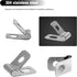 100Pcs Wire Fence Clips w/Screws, Stainless Steel Fencing Mounting Clips, 2.5mm Diameter Cattle Panel Clips, Screws for 2-6 Gauge, Wire Clip for V...