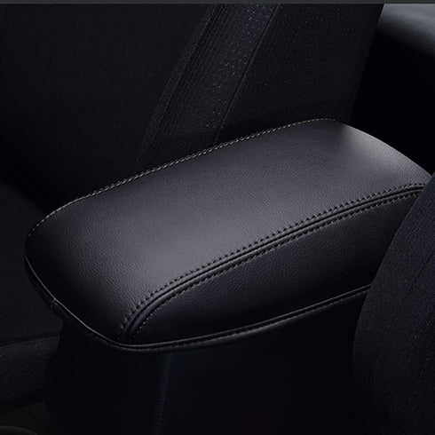 Leegi AAGIILEEYO Car Armrest Box Cover Center Console Saver Covers for 2014 2015 2016 2017 2018 Toyota Corolla,Black with Black Stitches...