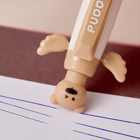 4 Pcs Erasable Retractable Pens Cute Bear Gel Ink Pens Soft Grip Pens 0.5mm Fine Point Writing Pen Office School Pens Women Girls Boys Pens (Blue ...