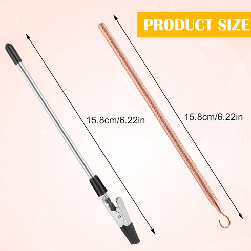 2pcs Bracelet Helper Tool Metal Clasp Fastener Helper Hand Tool for Jewelry bracelet Assistance too Necklace Jewelry Watch Clasp Helper Portable B...