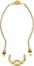 Aspen Creative 20003-12, 9" Lamp Harp with Saddle in Polished Brass Finish, 2 Pack...