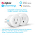 Smart Plug,DOGAIN Zigbee Smart Plugs Outlet Works with ST and Echo Plus Hub Voice Control Compatible with Alexa and The Google Assistant (Hub Requ...