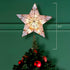 Kurt Adler UL1881 10 Light 8.5-Inch Gold Reflector Star Treetop...