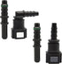 HiSport Straight & Degree Fuel Line Hose Quick Release Connect - 7.89mm 5/16 T8 in Male&Female Nylon Push-On Connector...
