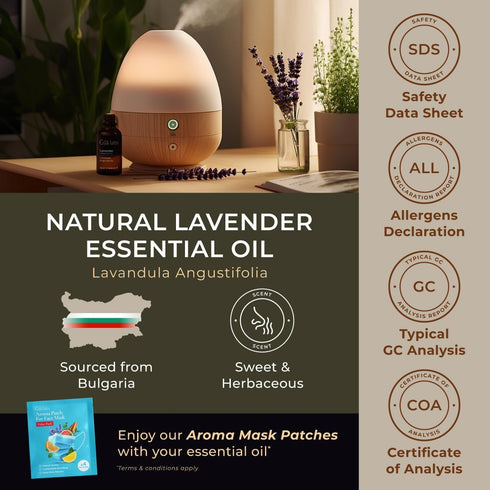 Gya Labs Lavender Essential Oil for Diffuser - 0.34 Fl Oz - 100% Pure Natural Lavender Oil for Skin, Hair, Massage, Aromatherapy & Candle Making S...