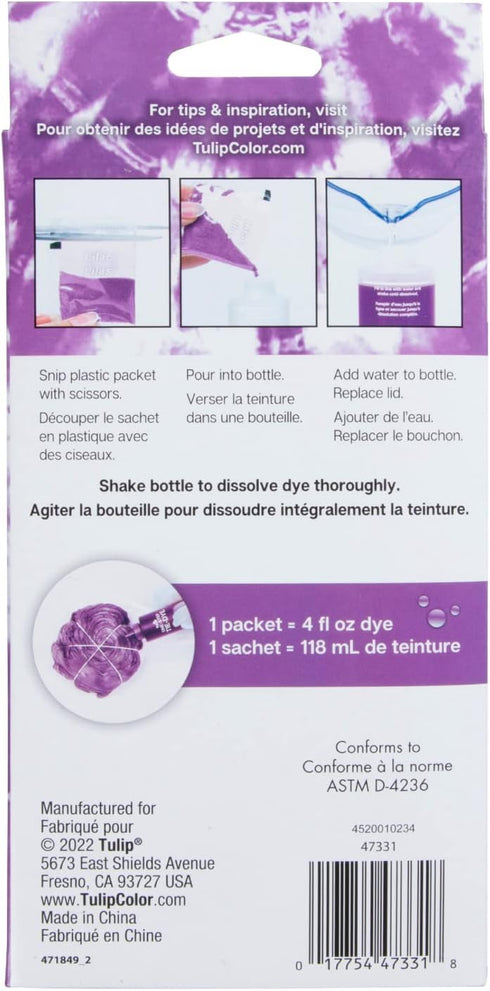 Tulip One-Step Tie-Dye Kit Dye Refill Packs, Lilac...