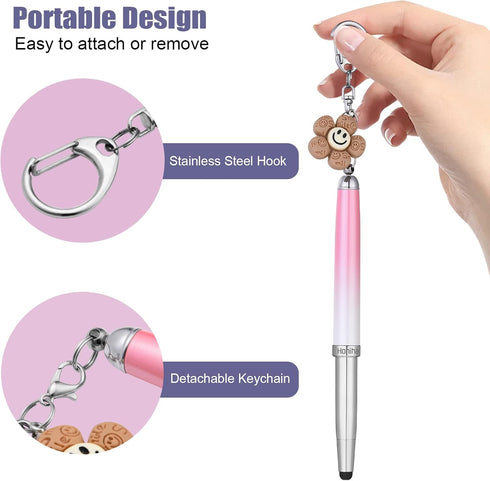 Capacitive Stylus Pen, Honiha 3-in-1 High Precision Stylus Pens for Touch Screens, Disc & Rubber Tip Universal Touch Screen Pen for iPhone/iPad/An...