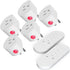 SURNICE Mini Remote Control Outlet Plug, 10A Wireless Light Switch Plug for Household Appliances, Up to 130 FT Long Range, 5 Outlets + 2 Remotes.....
