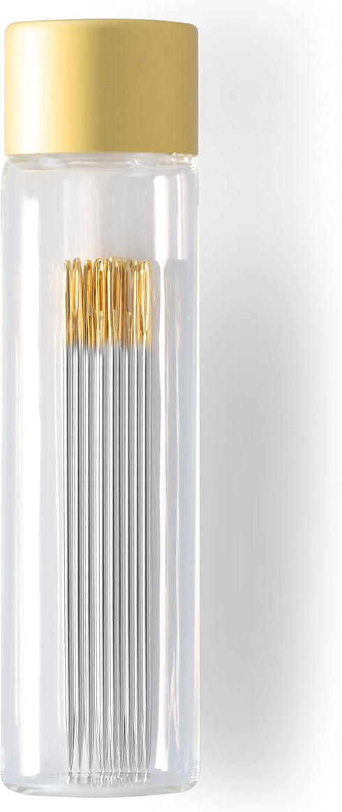 Dritz Gold-Eye Big Stitch Quilting Needles, Size 5, 12 Count,Silver...