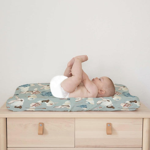 Watercolor Owl Baby Changing Pad Cover for Boy Girl 32''x16'' Owl Bird Castle Book Clouds Unisex Fitted Diaper Change Table Sheets Fantasy Animal ...
