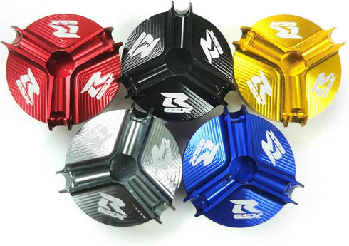 Motorcycle Aluminum CNC Engine Oil Filler Plug Fill Cap Plug Screw Compatible With Suzuki Gixxer GSXR600 GSXR750 GSXR1000 Hayabusa GSXR1300 (GOLD)...
