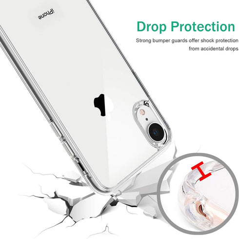 TENOC Phone Case Compatible with iPhone XR, Clear Case Shockproof Protective Bumper Slim Cover for 6.1 Inch...