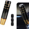 1 PC Car Gear Shift Head, 5.11" Alloy Anti-Slip Gear Shift Knob with M8/M10/M12 Adapter, Modified Decorative Accessories, for Most Automatic Manua...