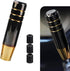1 PC Car Gear Shift Head, 5.11" Alloy Anti-Slip Gear Shift Knob with M8/M10/M12 Adapter, Modified Decorative Accessories, for Most Automatic Manua...