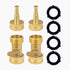 Heavy Duty Brass Hose Nozzle, 3/4" GHT Jet Nozzle High Pressure Garden Water Hose Sprayer Nozzle with Shut Off Valve, Hose Nozzle Sprayer for Hose...
