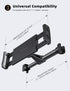 Lamicall Car Headrest Mount, Tablet Headrest Holder - Stand Cradle Compatible with iPad Pro Air Mini, Galaxy Tabs, Other 4.7-10.5" Cellphones and ...