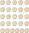 26 Pack Bling Gold Letter Decoration Charms Alphabet ABC-Z Characters, DIY for Boy Girl Teens Men Women and Adults...