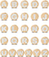 26 Pack Bling Gold Letter Decoration Charms Alphabet ABC-Z Characters, DIY for Boy Girl Teens Men Women and Adults...