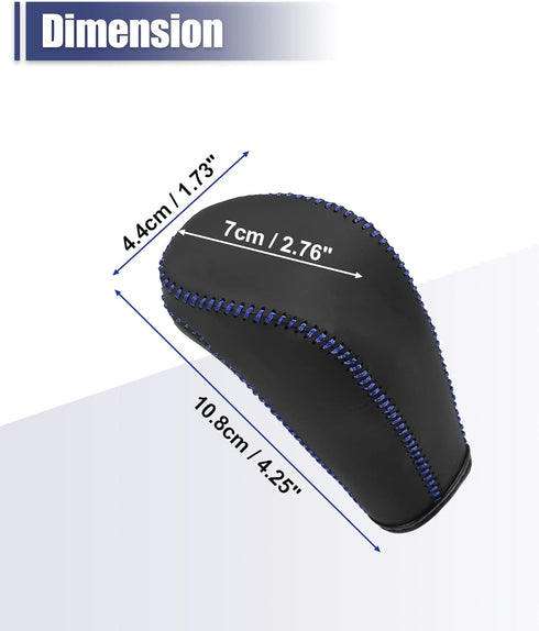 X AUTOHAUX Car Gear Shift Knob Cover Protector with Blue Thread for Chevrolet Cruze 2011-2015 Aveo 2007-2011...