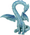 Ebros Valentine Cupid Love Blue Dragon Figurine 5.5" Tall Romantic Male Dragon Left Part of Heart Curve Collectible Medieval Fantasy Dungeons and ...