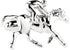 Sports Racing Riding Horse Races Plain Glossy White Metal Plated Steel Cufflinks...