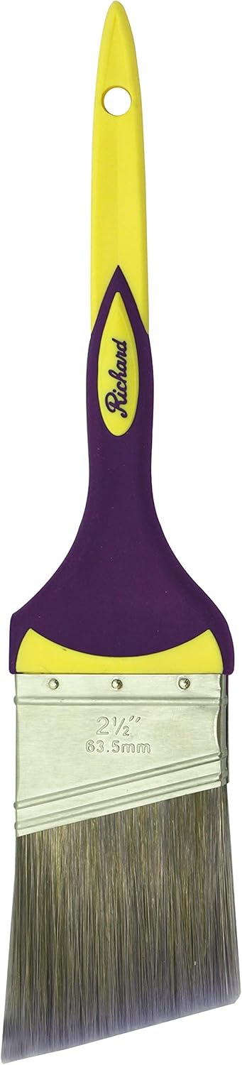 Richard 80842 Angular Paint Brush with SoftGrip Handle, 21/2"...
