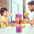 Portable Blender Cup,Electric USB Juicer Blender,Mini Blender Portable Blender For Shakes and Smoothies, juice,380ml, Six Blades Great for Mixing,...