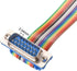 uxcell IDC Rainbow Wire Flat Ribbon Cable DB15 Male to DB15 Female Connector 2.54mm Pitch 19.7inch Length...
