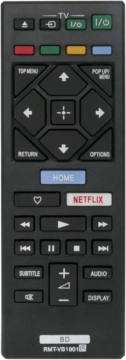 RMT-VB100I Replace Remote Control fit for Sony Blu-ray Disc DVD BD Player BDP-S1500 BDP-S4500 BDP-S5500 BDP-S6500 BDP-S3500 BDP-BX150 BDP-BX350 BD...